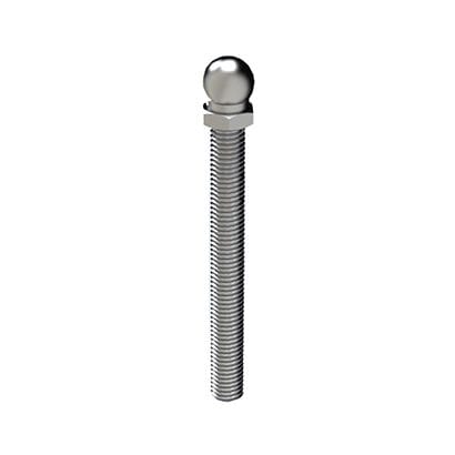 Tige filetée pour  pieds de nivellement pivotants - 1.22.20.00 series - Milper sas - en inox / galvanisée