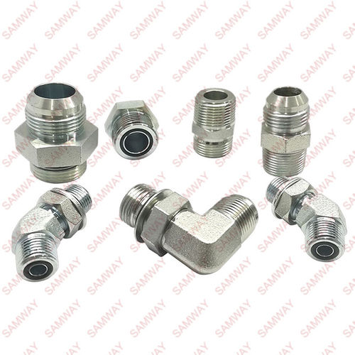 Raccord à embase métallique - WUXI SAMWAY CO.,LTD - hydraulique / à visser / coudé à 90°