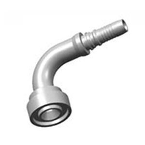 Raccord hydraulique - S87913 series - WUXI SAMWAY CO.,LTD - cannelé / coudé / à bride