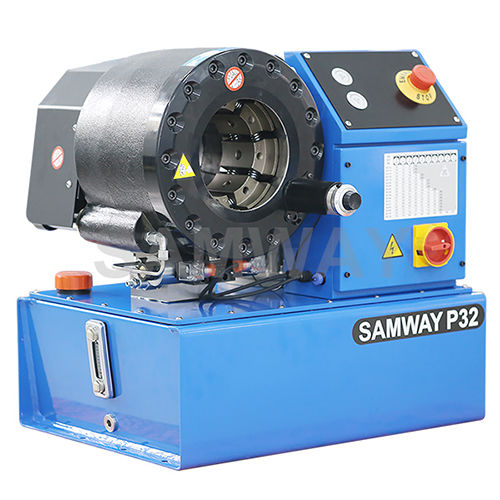 Sertisseuse de tuyau flexible - P32 - WUXI SAMWAY CO.,LTD - pour flexible hydraulique / totalement automatique / électrohydraulique