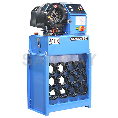 Sertisseuse pour flexible hydraulique - P32Q - WUXI SAMWAY CO.,LTD - totalement automatique / hydraulique / à pédale
