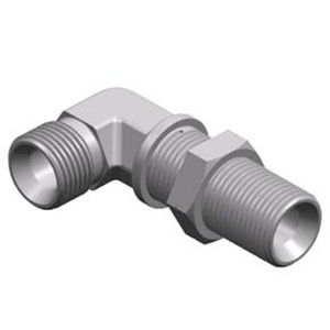 Raccord en forme allongée - S6B9-LN series  - WUXI SAMWAY CO.,LTD - hydraulique / fileté / coudé à 90°