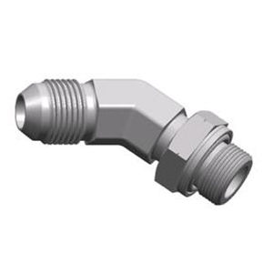 Raccord hydraulique - S1JG4-OG JIC series  - WUXI SAMWAY CO.,LTD - fileté / coudé à 45° / mâle-mâle