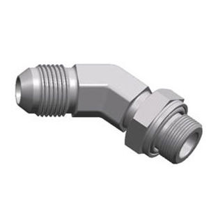 Raccord hydraulique - S1JH4-OG JIC series - WUXI SAMWAY CO.,LTD - fileté / coudé à 45° / mâle-mâle
