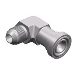 Raccord coudé à 90° - S1JFS9 JIC series - WUXI SAMWAY CO.,LTD - hydraulique / fileté / à bride