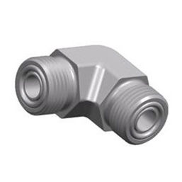 Raccord mâle-mâle - S1F9 JIC series - WUXI SAMWAY CO.,LTD - hydraulique / fileté / coudé à 90°