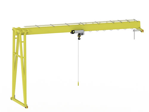 Semi-portique monopoutre - BMH - Nucleon (Xinxiang) Crane Co., Ltd. - sur rail / pour chantier de préfabriqués / pour atelier