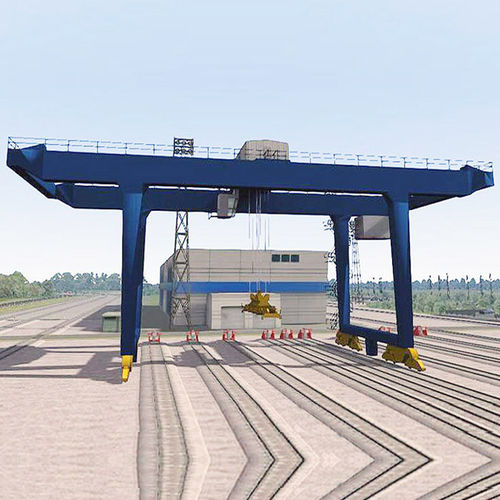 Portique bipoutre - U  - Nucleon (Xinxiang) Crane Co., Ltd. - sur rail / pour applications marines / pour container