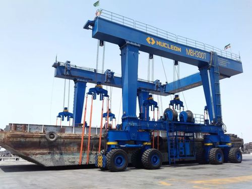 Portique sur pneus - MBH - Nucleon (Xinxiang) Crane Co., Ltd. - pour applications marines / bipoutre / hydraulique