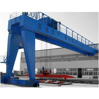 Semi-portique bipoutre - BMG - Nucleon (Xinxiang) Crane Co., Ltd. - sur rail / pour chantier de préfabriqués / électrique