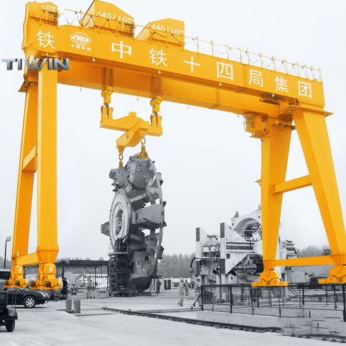 Portique sur rail - Nucleon (Xinxiang) Crane Co., Ltd. - pour chantier de préfabriqués / pour métro / pour atelier
