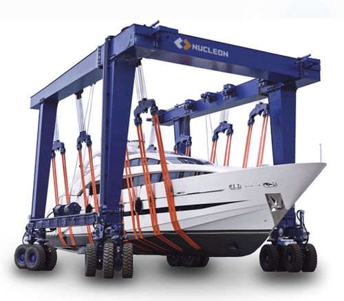 Portique sur pneus - MBH - Nucleon (Xinxiang) Crane Co., Ltd. - pour applications marines / bipoutre / hydraulique