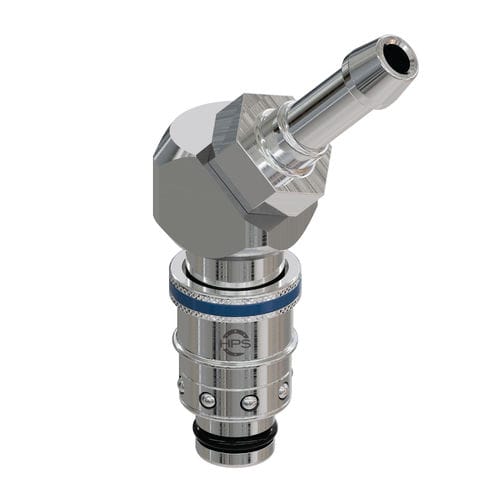 Raccord rapide - HPS International - hydraulique / coudé à 45° / en laiton