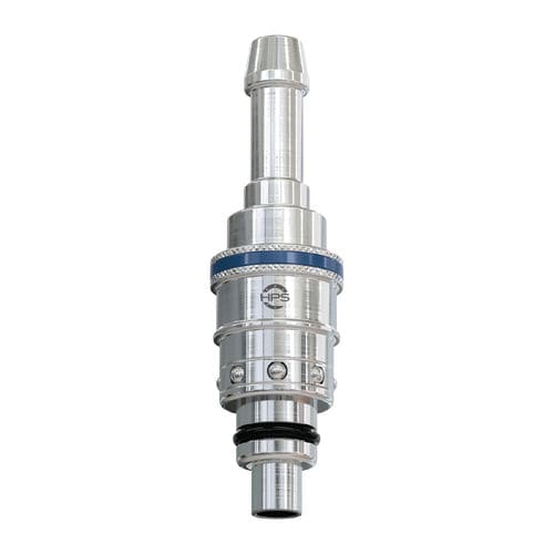 Raccord avec soupape - HPS International - hydraulique / rapide / en laiton nickelé
