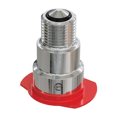 Raccord avec soupape - HPS International - hydraulique / à emboîtement / fileté