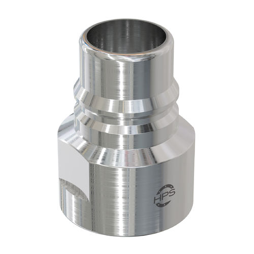 Raccord à passage intégral - HPS International - hydraulique / rapide / en laiton chromé