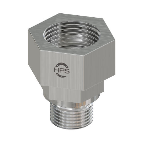 Réduction mâle-femelle filetée - HPS International - pour tuyaux / hydraulique / en laiton nickelé
