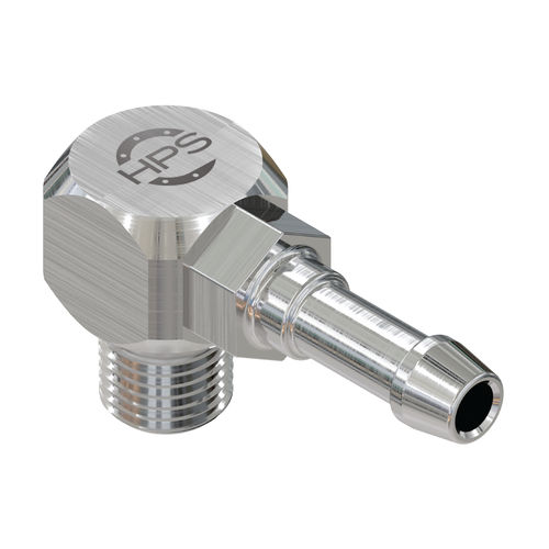 Raccord coudé à 90° - HPS International - hydraulique / fileté / cannelé