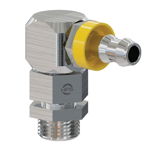 Raccord orientable - HPS International - hydraulique / fileté / cannelé