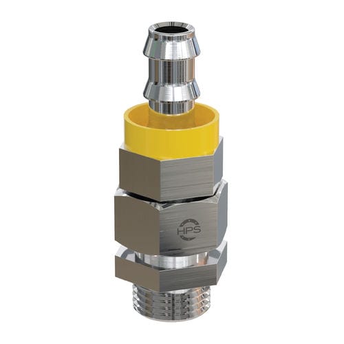 Raccord tournant hydraulique - HPS International - pour huile / pour tuyau push-to-lock / en laiton nickelé