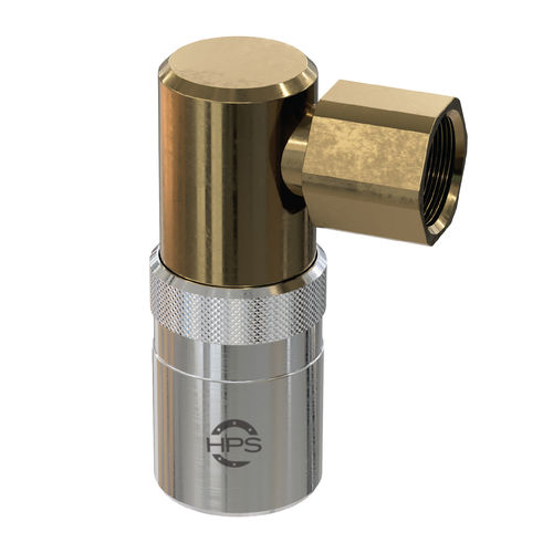 Raccord coudé à 90° - HPS International - hydraulique / à emboîtement / taraudé