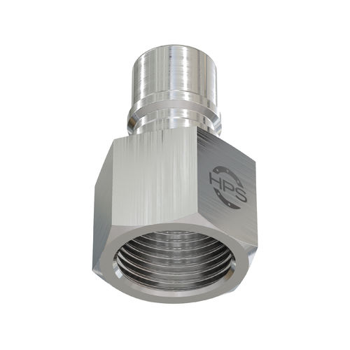 Raccord de traversée de cloison - HPS International - hydraulique / taraudé / type droit