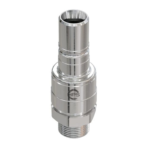 Raccord auto-étanche - SERIE-I - HPS International - hydraulique / fileté / en laiton nickelé