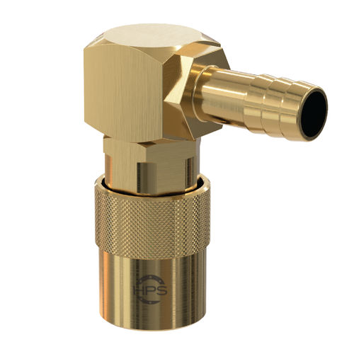 Raccord coudé à 90° - HPS International - hydraulique / à emboîtement / en laiton