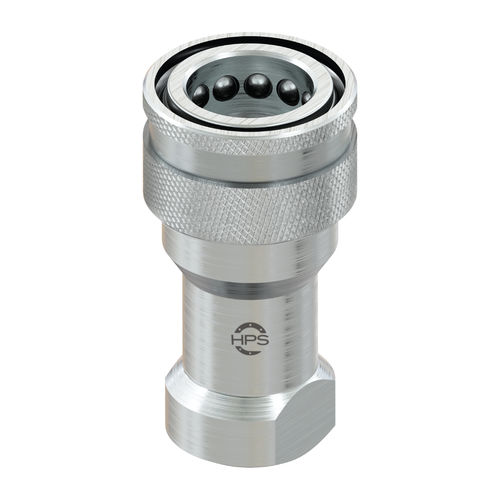 Raccord rapide - HPS International - pour huile hydraulique / fileté / en laiton