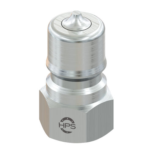 Raccord rapide - HPS International - pour huile hydraulique / taraudé / en laiton
