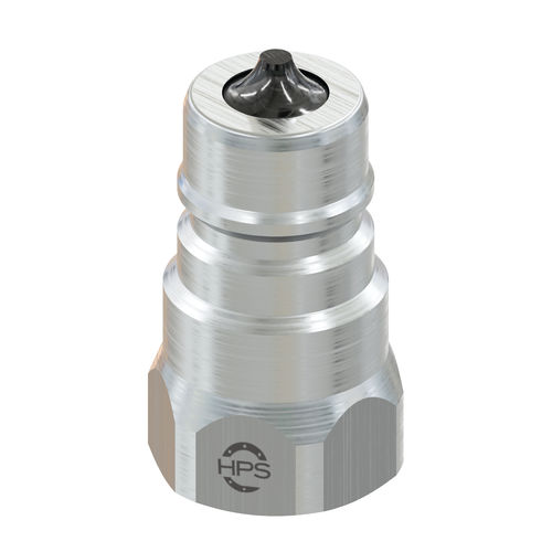 Raccord rapide - HPS International - pour huile hydraulique / taraudé / en acier zingué
