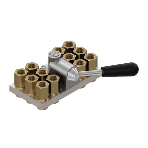 Multi-raccord hydraulique - 25 series - HPS International - fileté / pour l'eau / 12-raccords