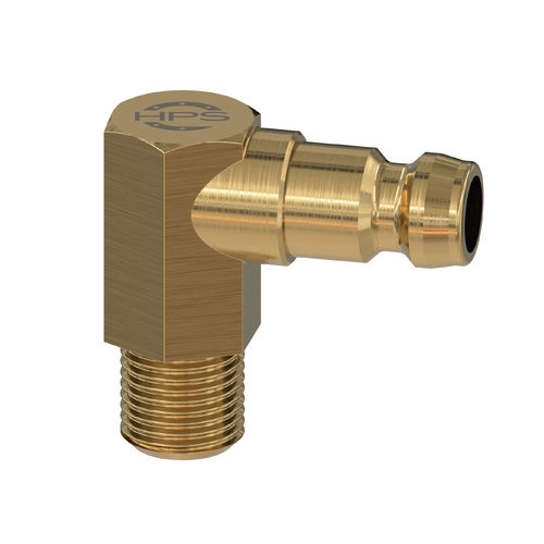 Raccord coudé à 90° - HPS International - hydraulique / fileté / rapide