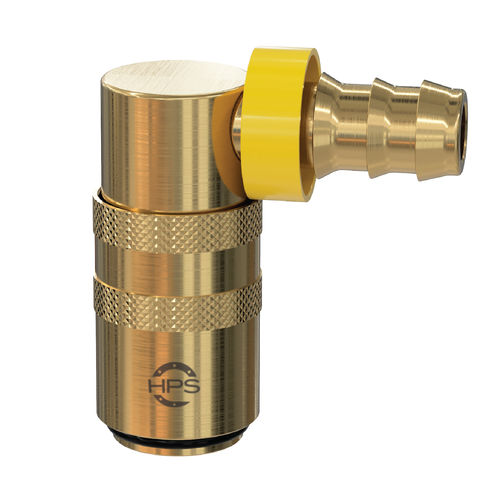 Raccord hydraulique - HPS International - rapide / à emboîtement / coudé à 90°