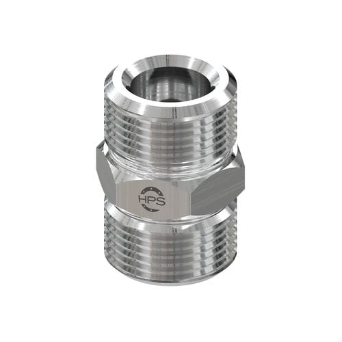 Mamelon à double filetage - HPS International - en acier / hexagonal / droit