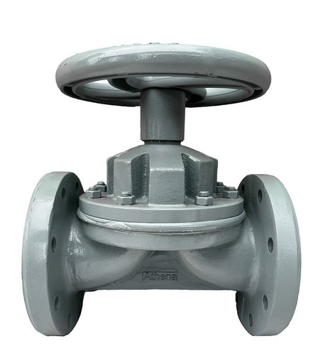 Vanne à membrane - Athena Engineering S.r.l. - avec volant / à commande pneumatique / stop