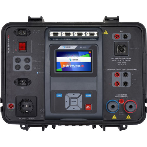 Testeur de tension - MI 3325 MultiServicerXD - METREL - de continuité / de résistance d'isolement / de fuite