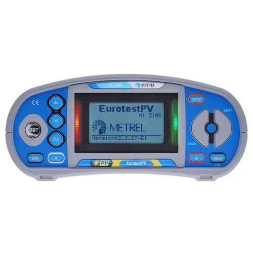 Testeur de tension - MI 3108 EurotestPV - METREL - d'isolement / de courant résiduel / d'impédance de boucle