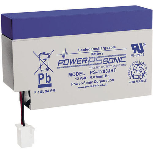Batterie VRLA - PS-1208JST FR - Power-Sonic - rectangulaire / 12 V / pour onduleur