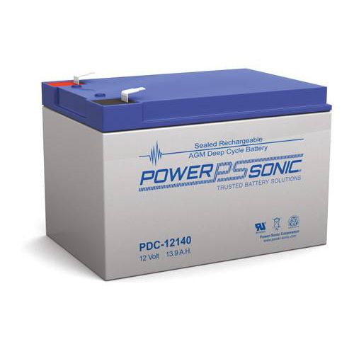 Batterie à décharge profonde - PDC-12140 - Power-Sonic - VRLA / rectangulaire / 12 V