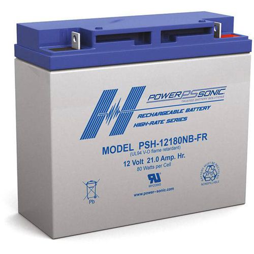 Batterie VRLA - PSH-12180FR - Power-Sonic - rectangulaire / 12 V / pour onduleur