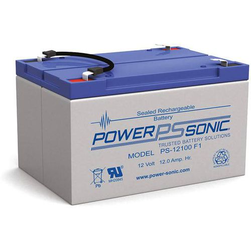 Batterie VRLA - PS-12100 - Power-Sonic - rectangulaire / 12 V / pour onduleur