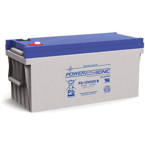 Batterie VRLA - PG-12V220 - Power-Sonic - rectangulaire / 12 V / pour onduleur