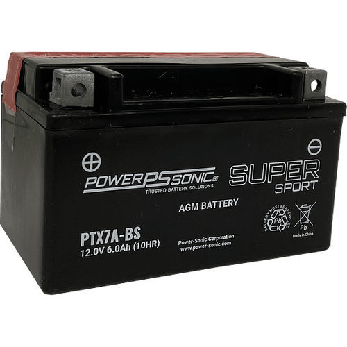 Batterie AGM - PTX7A-BS - Power-Sonic - de bloc / 12 V / haute performance