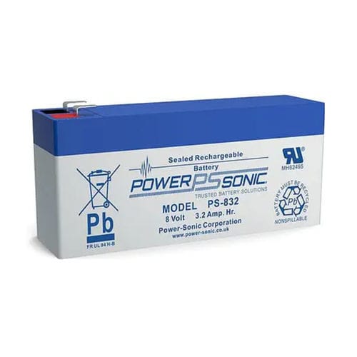 Batterie VRLA - PS-832 - Power-Sonic - rectangulaire / pour onduleur / pour applications médicales