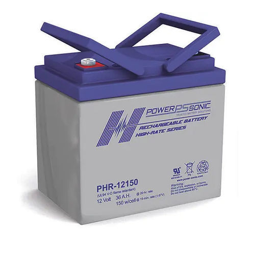 Batterie VRLA - PHR-12150 - Power-Sonic - rectangulaire / 12 V / pour onduleur