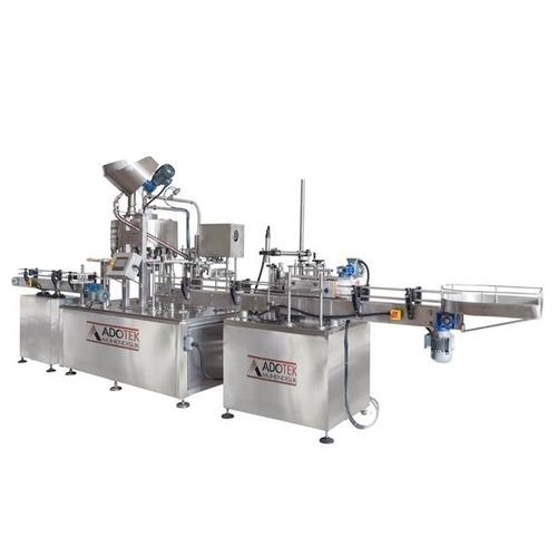 Remplisseuse / boucheuse / étiqueteuse automatique - ADK 321 - Adotek Machine - pour l'industrie agroalimentaire / pour produits cosmétiques / pour l'industrie pharmaceutique