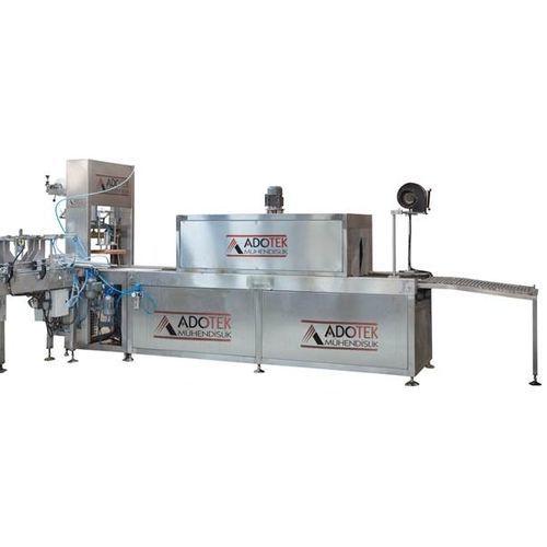 Machine d'emballage automatique - ADK 314 - Adotek Machine - avec tunnel de rétraction / pour produits alimentaires / pour l'industrie agroalimentaire