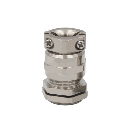 Presse-étoupe en laiton nickelé - DEK-T-Z Series - ZHEJIANG DERXIN CONNECTOR CO.,LTD - antidéflagrant / IP68 / droit