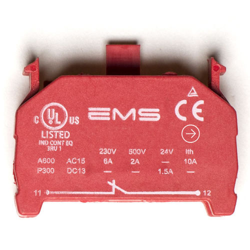 Bloc de jonction à connexion à vis - CNC1 - EMS Electro Mecanicals Systems - unipolaire / normalement fermé